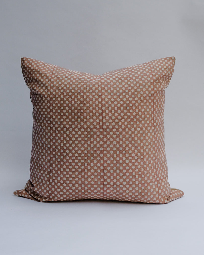 Sara - Hand Block-printed Linen Pillowcase (Harvest)
