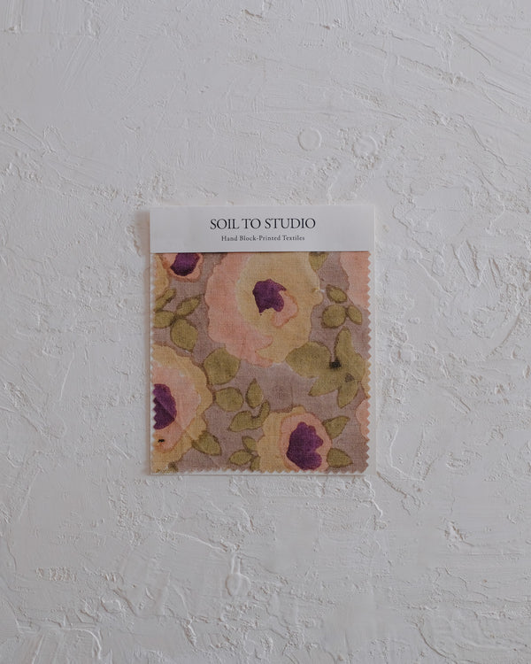 Riya (Cocoa) - Hand Block-printed Fabric