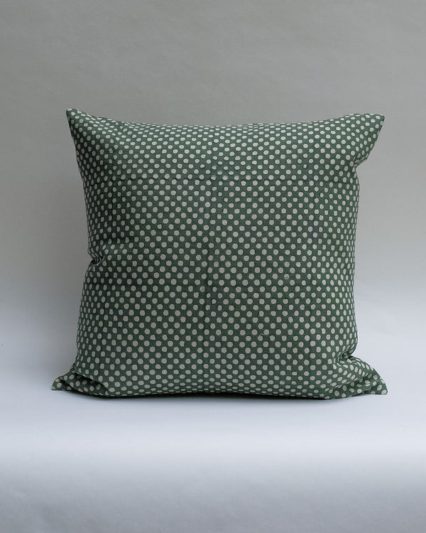 Syra - Hand Block-printed Linen Pillowcase (Forest)
