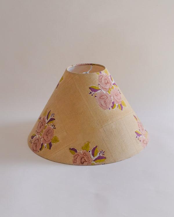 Sara - Hand Block-printed Hardback Lampshade