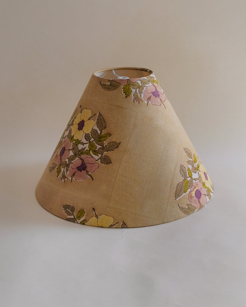 Dia - Hand Block-printed Hardback Lampshade (Harvest)
