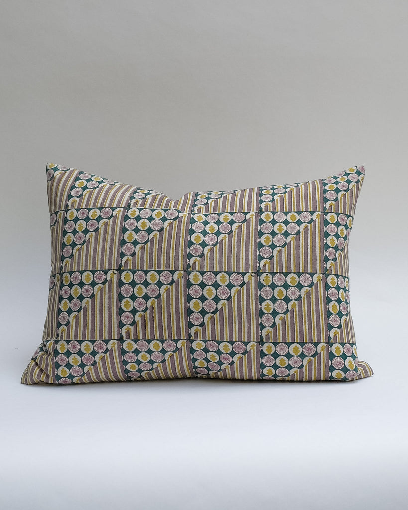 Mami - Hand Block-printed Linen Pillowcase