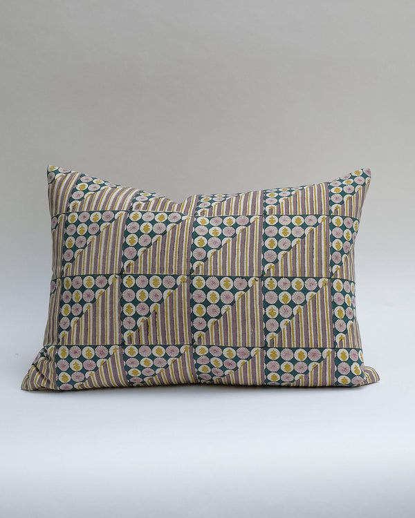 Mami - Hand Block-printed Linen Pillowcase