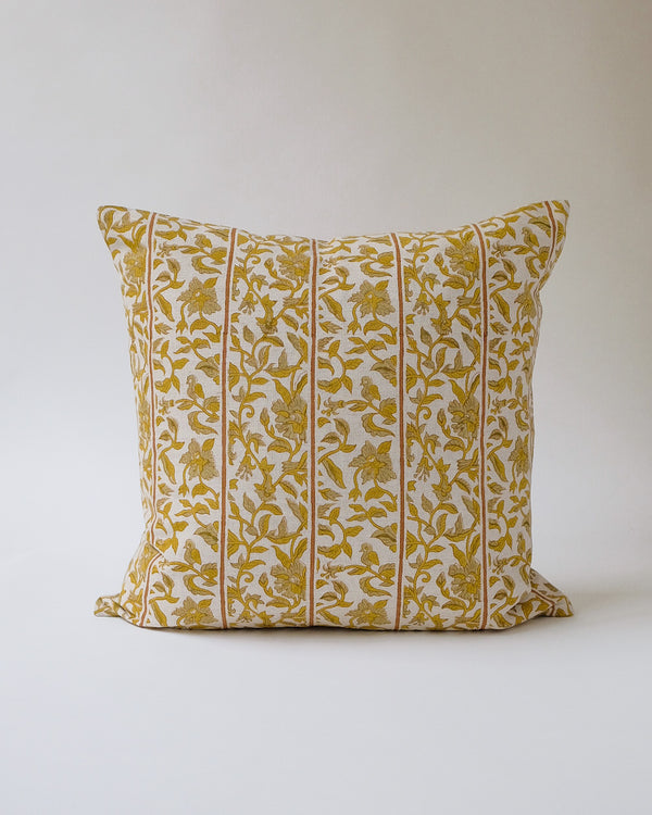 Sonal - Hand Block-printed Linen Pillowcase