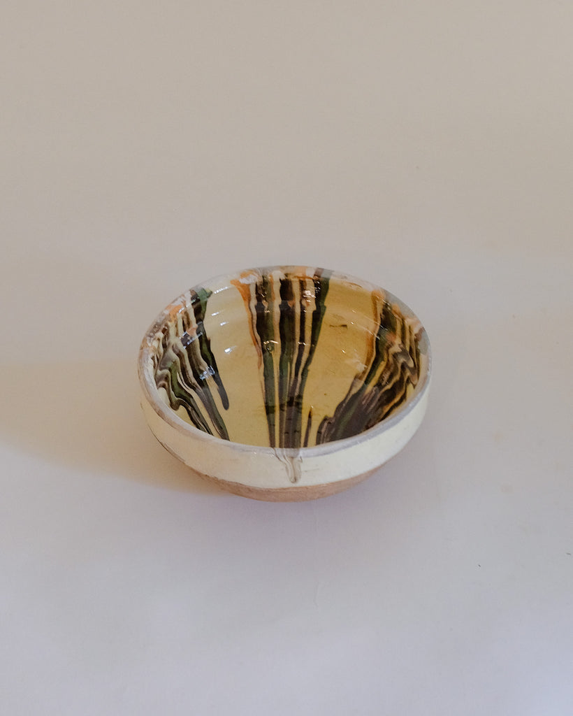 Cottage Crafted Bowl - Marbleized Cream