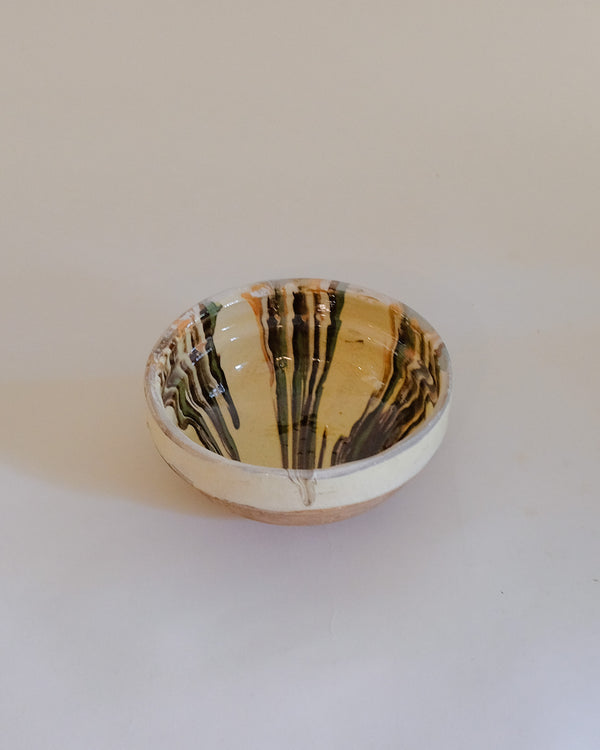 Cottage Crafted Bowl - Marbleized Cream