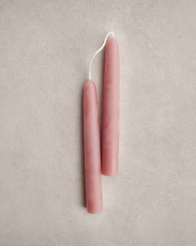 6" Heirloom Beeswax Taper Candles - Blossom