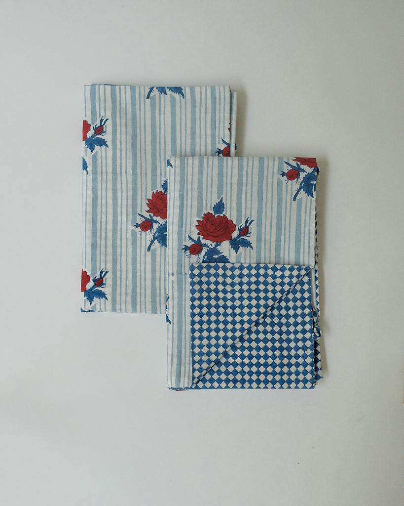Supriya - Hand Block-printed Cotton Sham - Set of 2