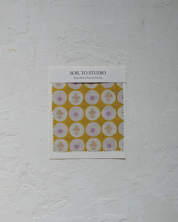 Gauri (Olive) - Hand Block-printed Fabric