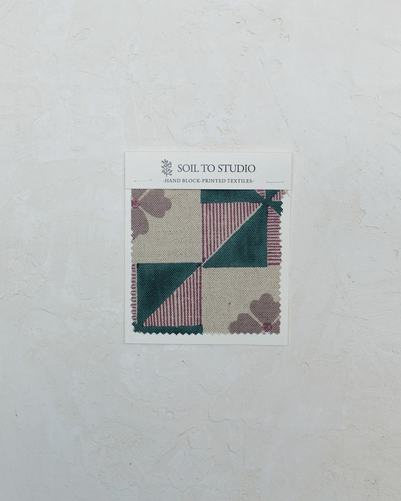 Parita (Forest) - Hand Block-printed Fabric - Heavy Weight