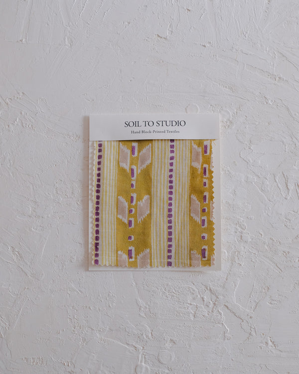 Kaveri (Olive) - Hand Block-printed Fabric
