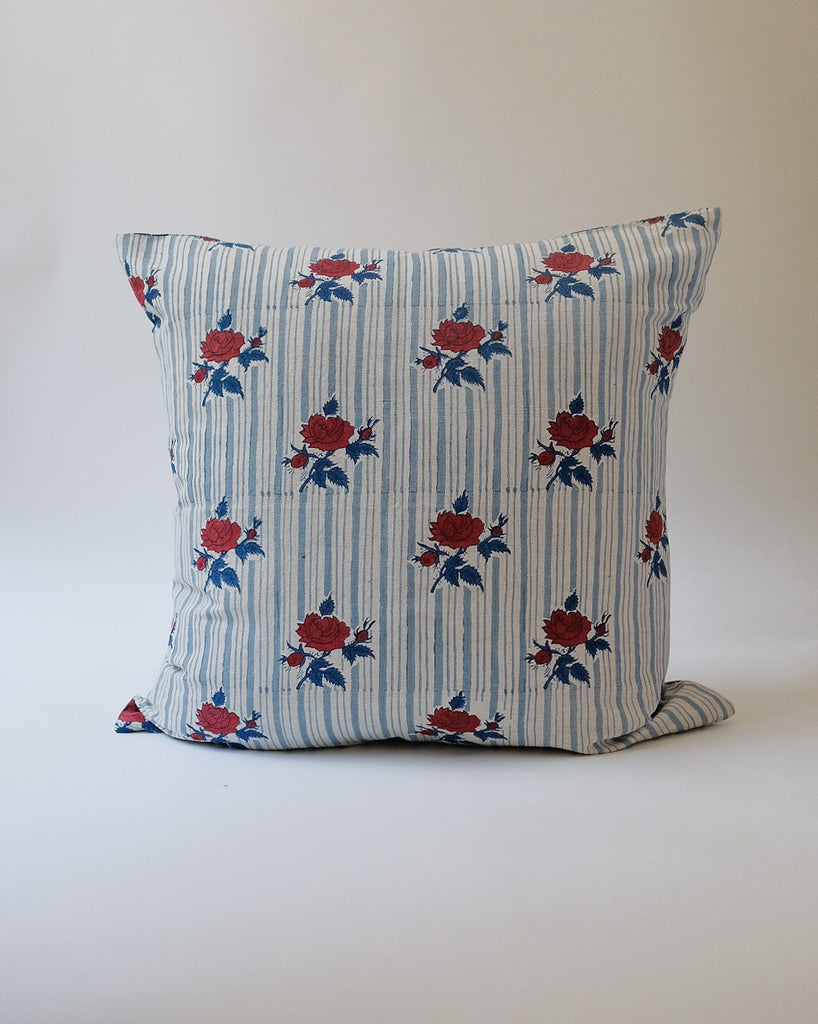 Supriya - Hand Block-printed Linen Pillowcase