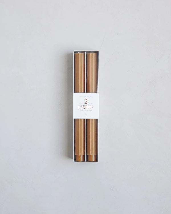 10" Fancy Taper Candles - Miel