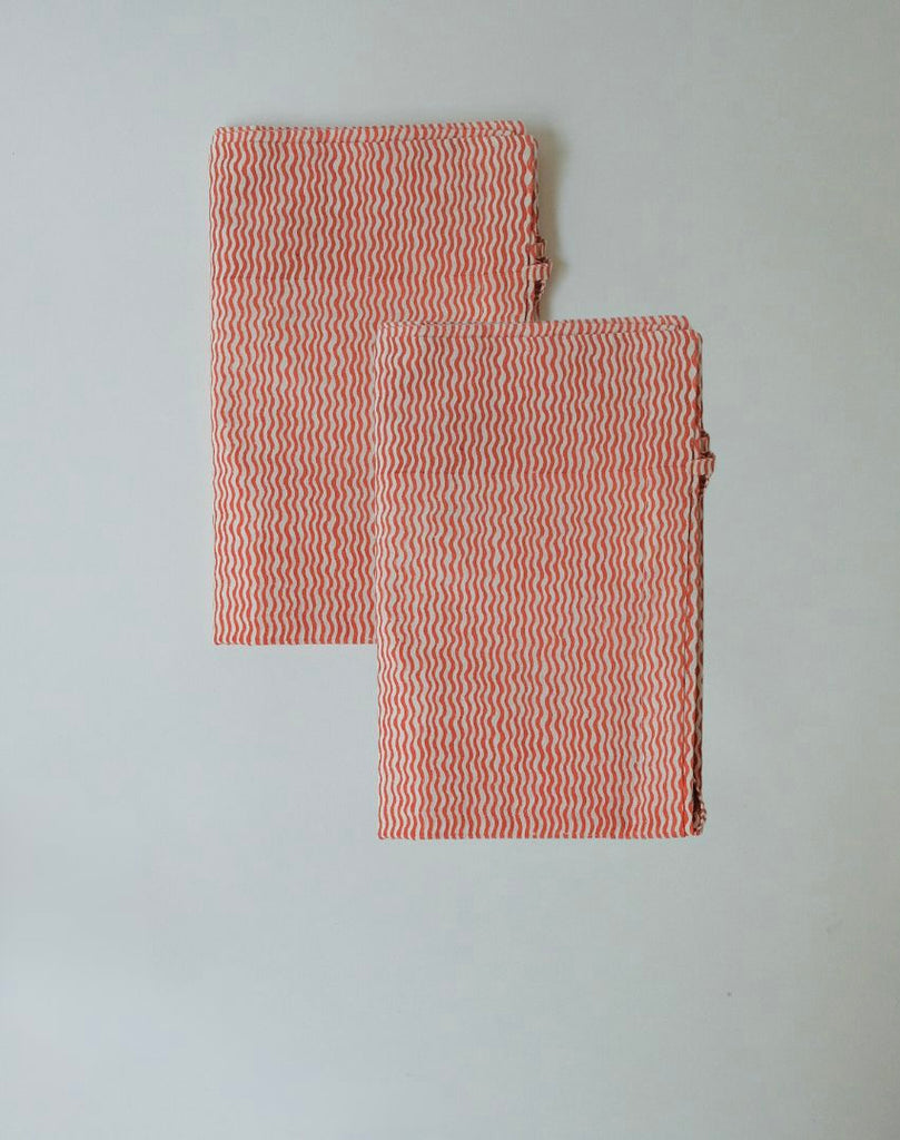 Leena - Hand Block-printed Cotton Sham - Set of 2
