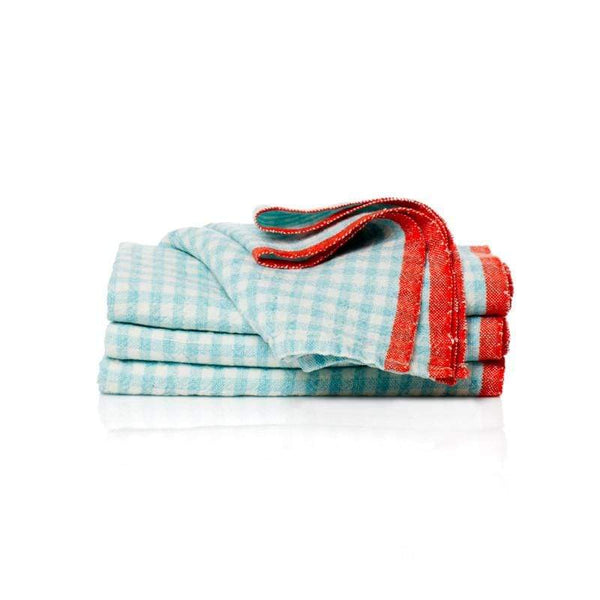 Two-Tone Gingham Towels, Set of 2