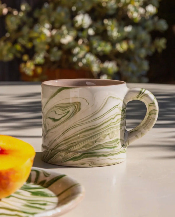 Marbled Olive Mug