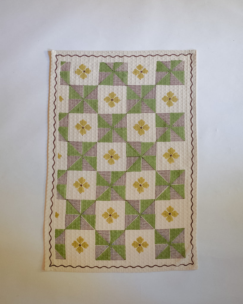 Parita – Sage - Waffle Weave Kitchen Towel - Set of 2 WP