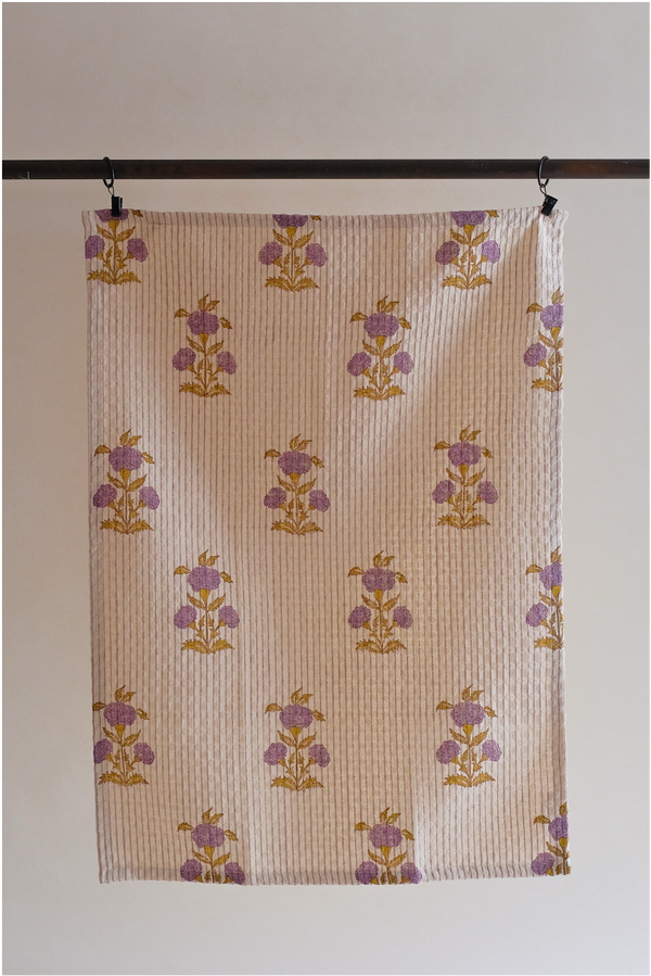 Sanvi - English Lavender - Waffle Weave Kitchen Towel - Set of 2 WP