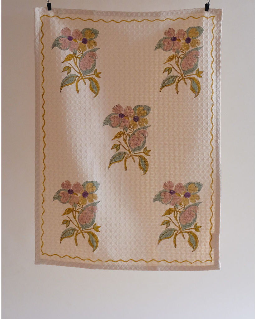 Soma – English Lavender - Waffle Weave Kitchen Towel - Set of 2