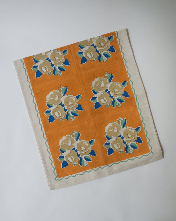 Sara - Block-printed Table Runner (Yam)