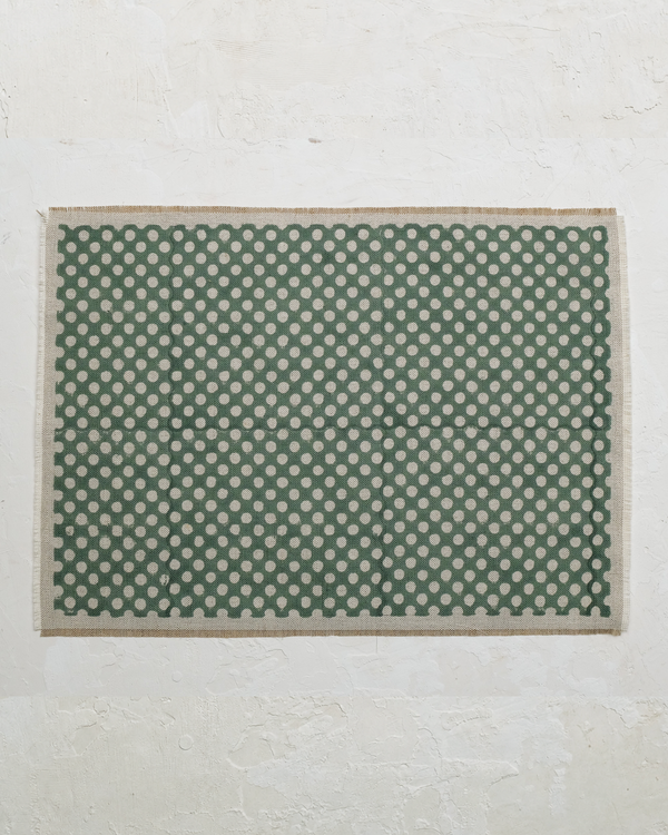 Syra - Hand Block-printed Linen Placemat - Set of 2