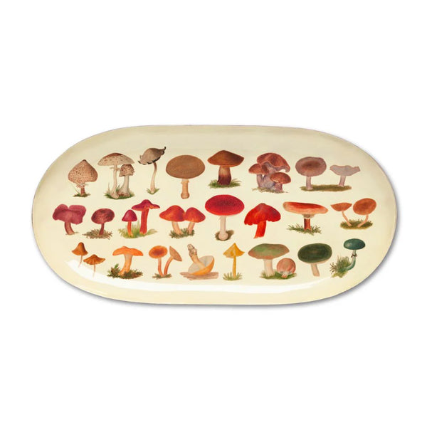 Fungi Oval Enamel Tray