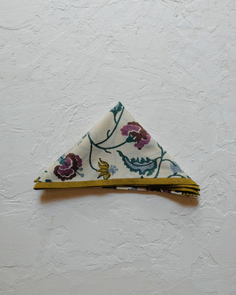 Dua - Plum - Block-printed Bandana/Scarf - WP