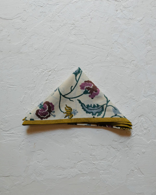 Dua - Plum - Block-printed Bandana/Scarf