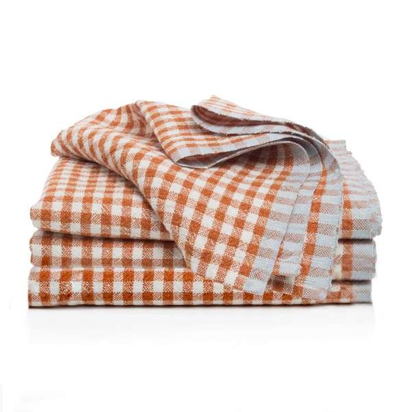 Two-Tone Gingham Towels, Set of 2