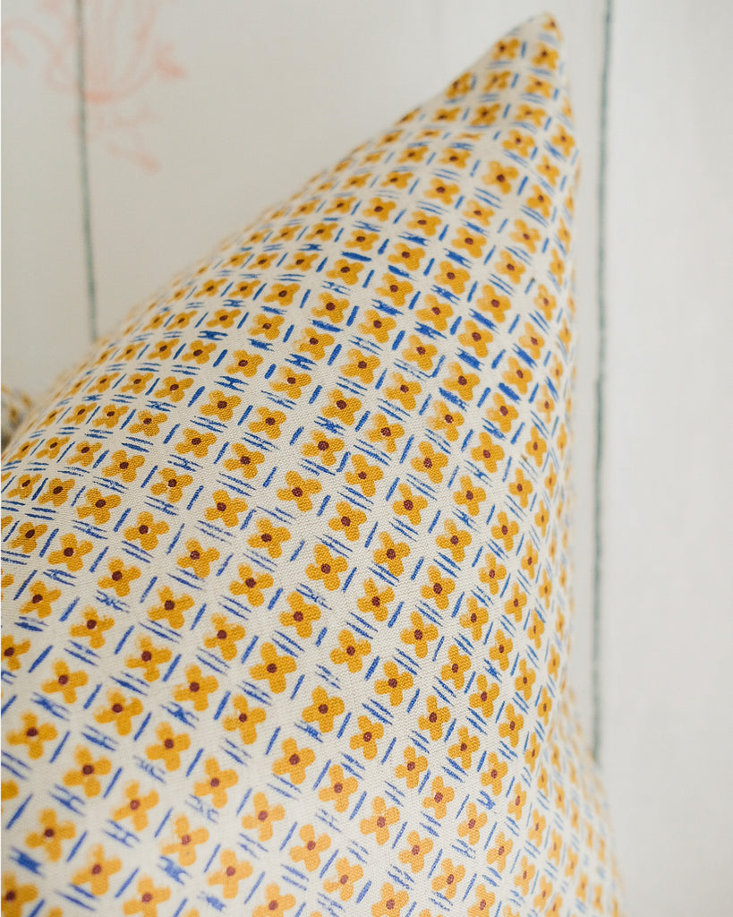 Jodha - Hand Block-printed Linen Pillowcase