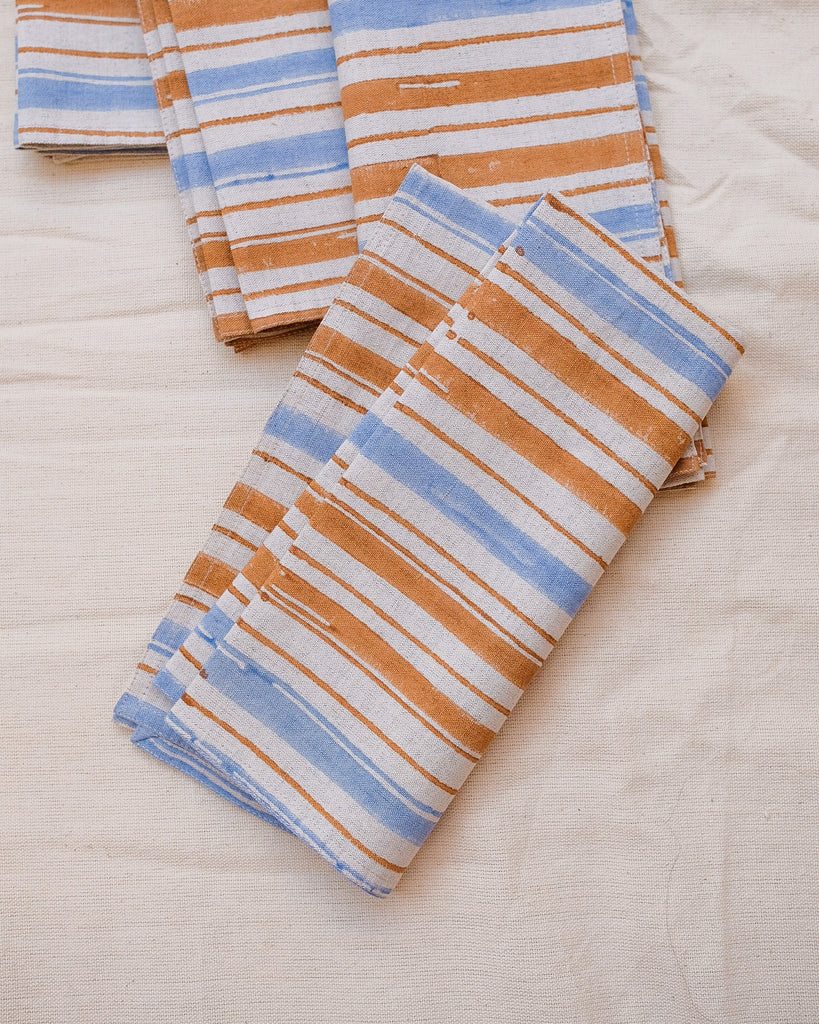 Ruhi - Hand Block-printed Cotton Napkin – Set of 4