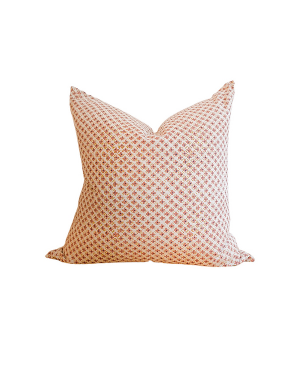 Zainab - Hand Block-printed Linen Pillowcase