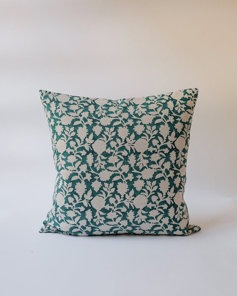 Sapna - Hand Block-printed Linen Pillowcase