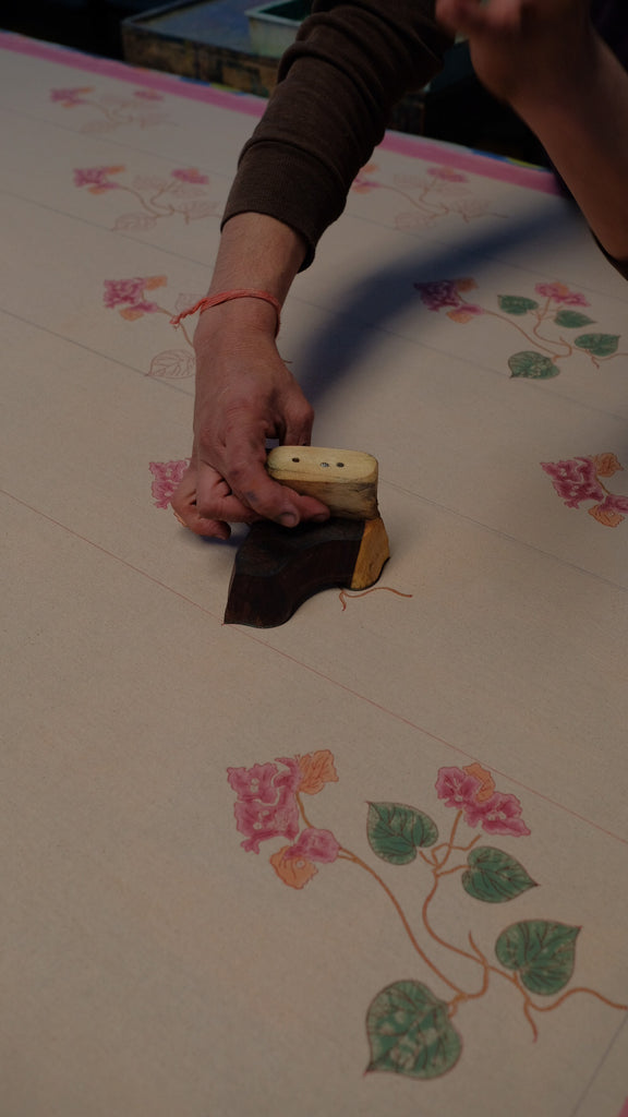 Razia - Hand Block-printed Cotton Table Cloth