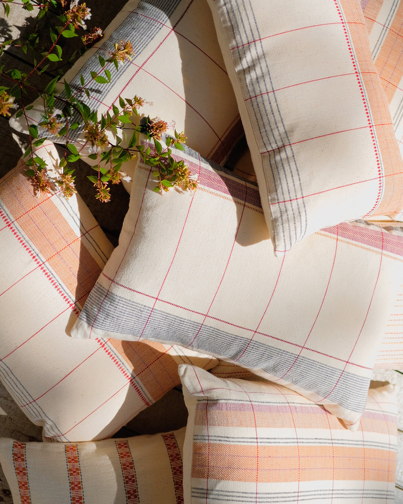 Razia - Organic Cotton Handwoven Pillow