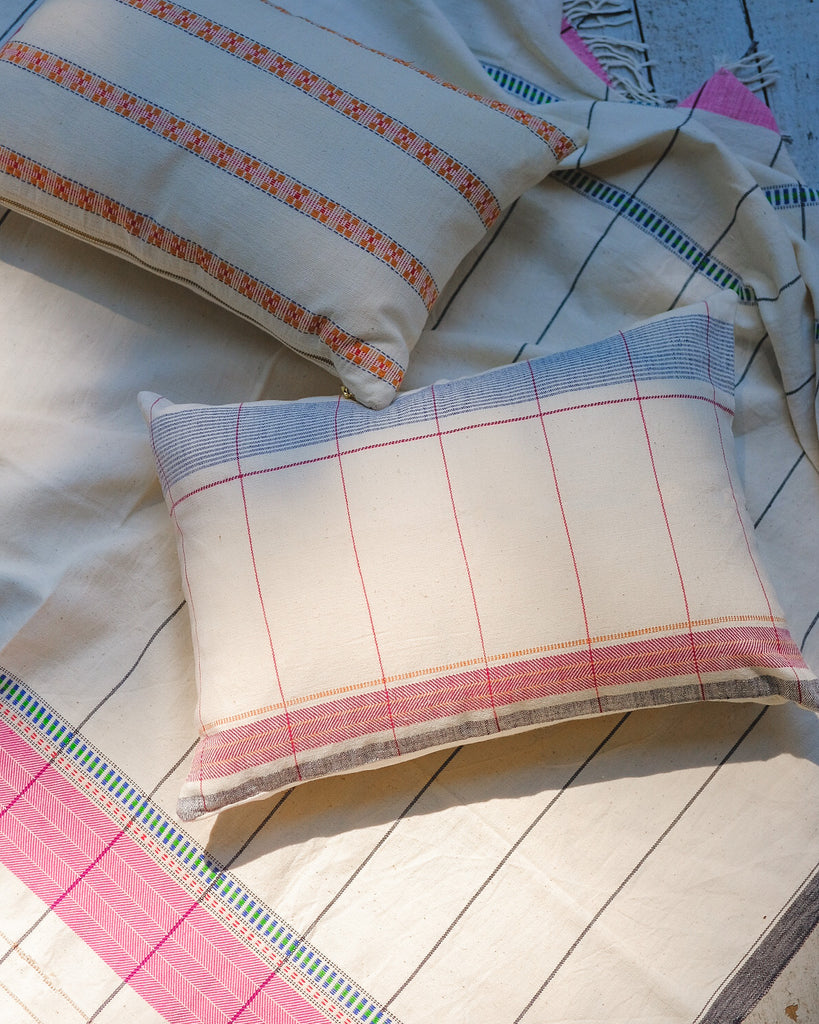 Anna - Organic Cotton Handwoven Pillow